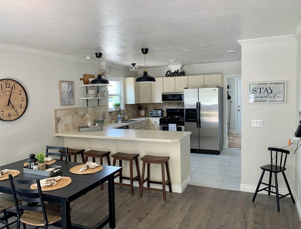Dining and kitchen view