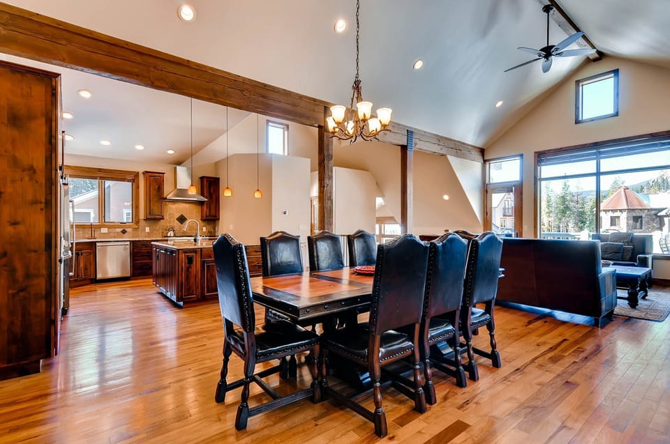 Share meals and laughs at the dining table.