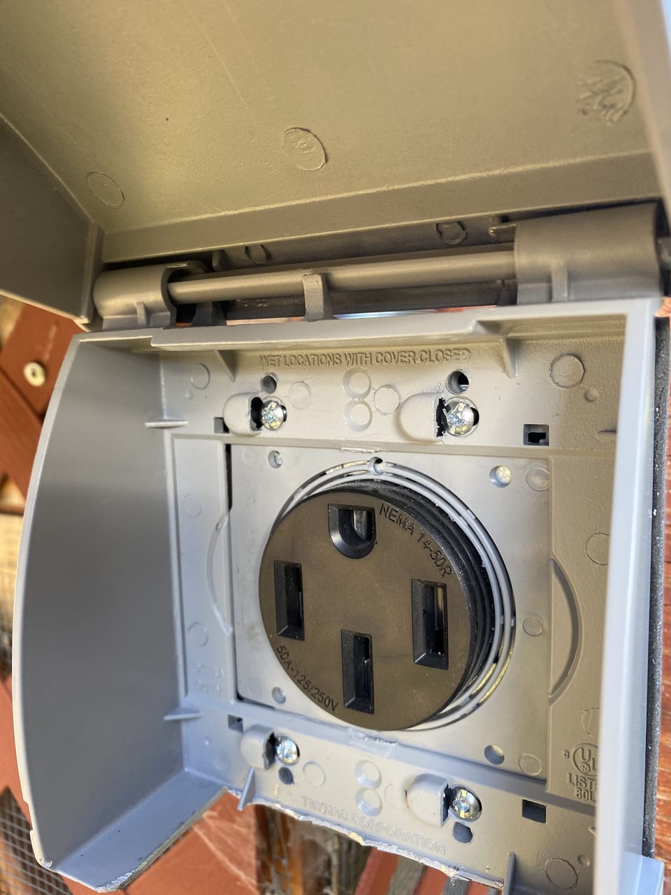 50 amp outlet for Electric vehicle charging