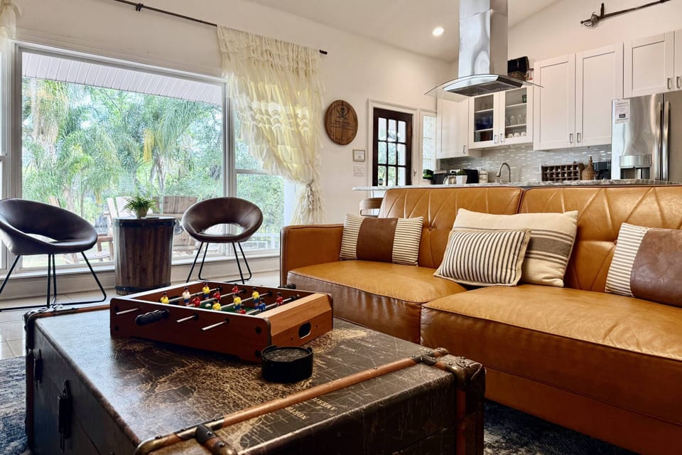 Settle in for some relaxed games and river views