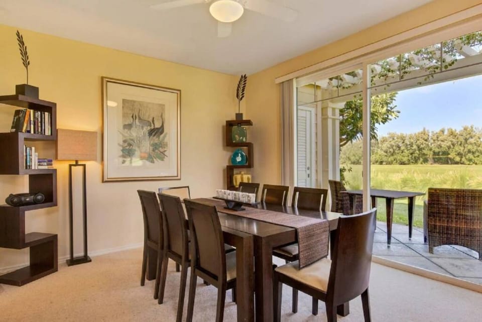 Indoor dining with seating for 8