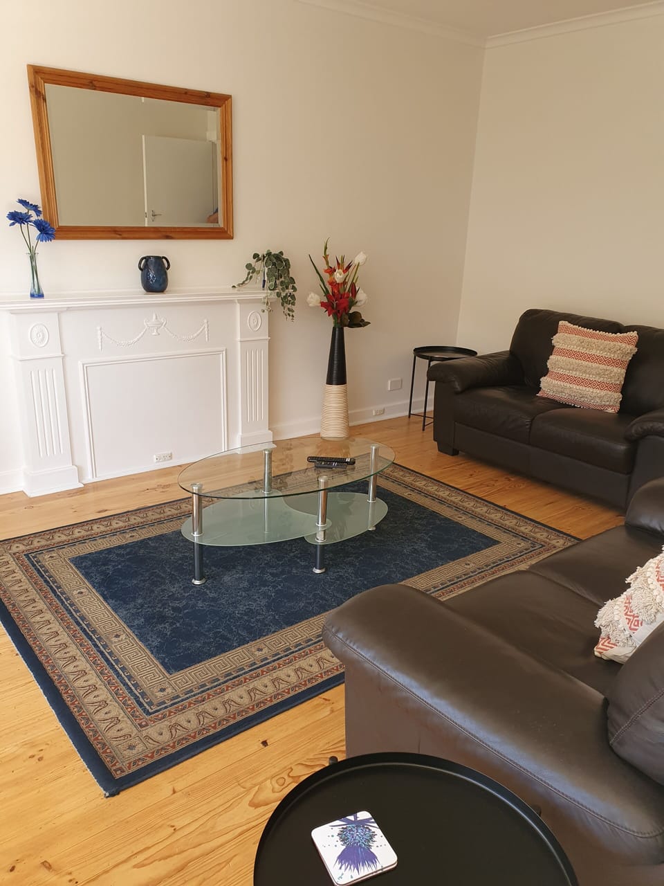 Modern lounge room with TV and DVD player