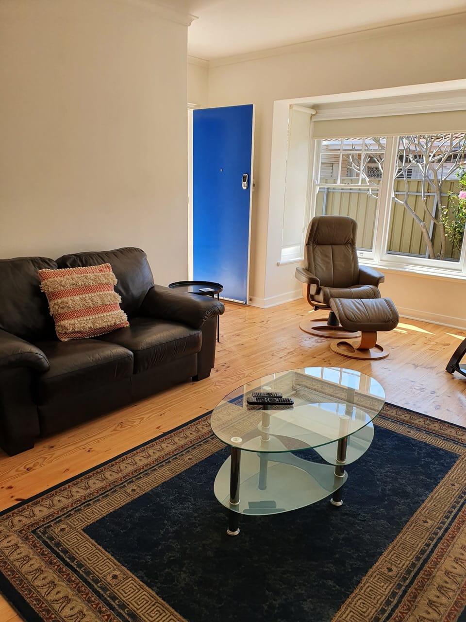Modern lounge with TV and DVD player