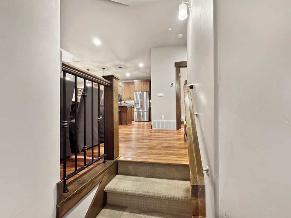 On the second floor, you'll have everything you need to be together as family/friends.