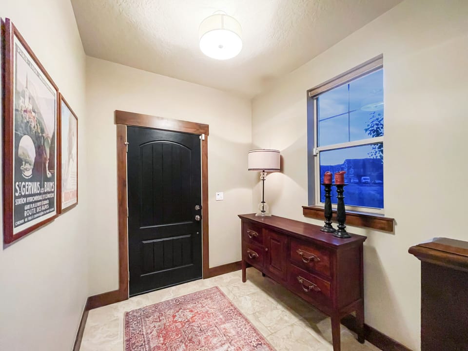 ...you'll find the front door, entry,...
