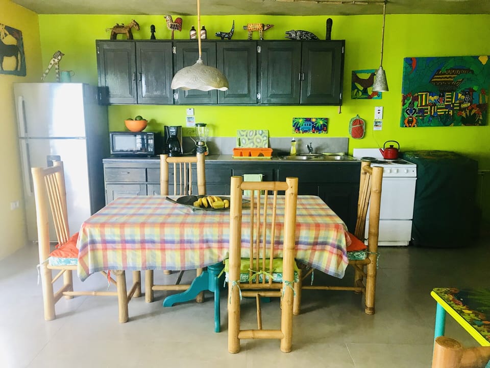 Kitchen and dining from living room. 