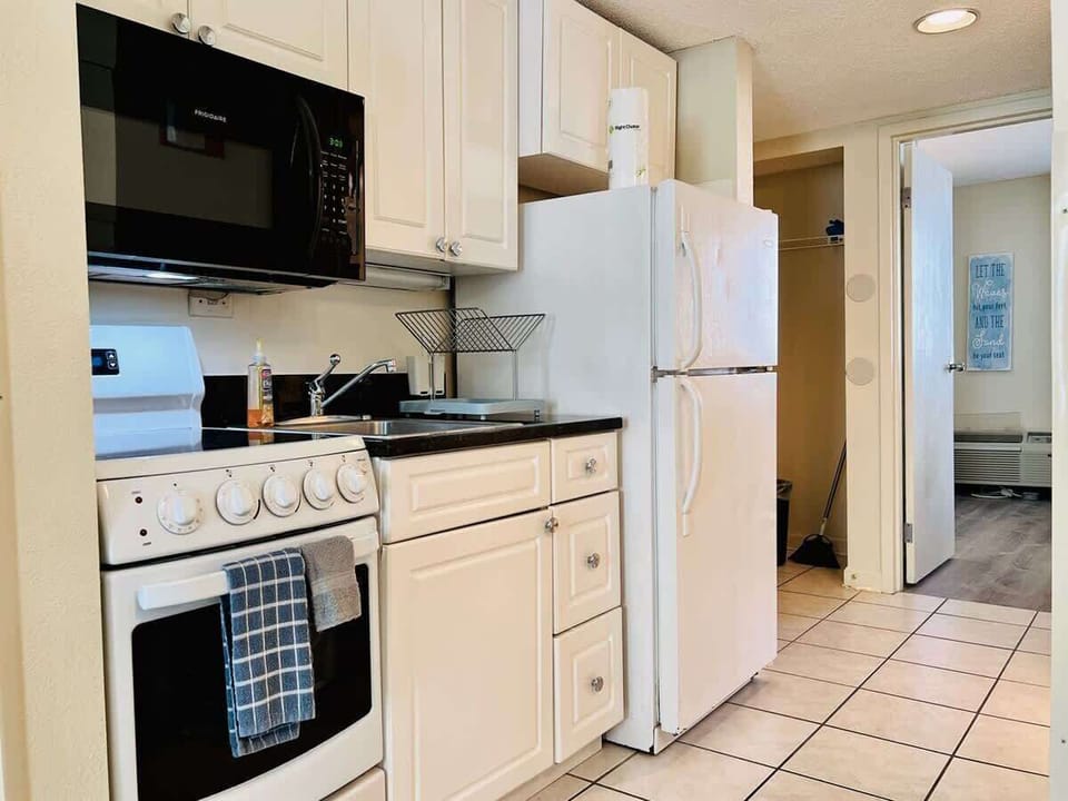 Your home kitchen—just steps from the beach
