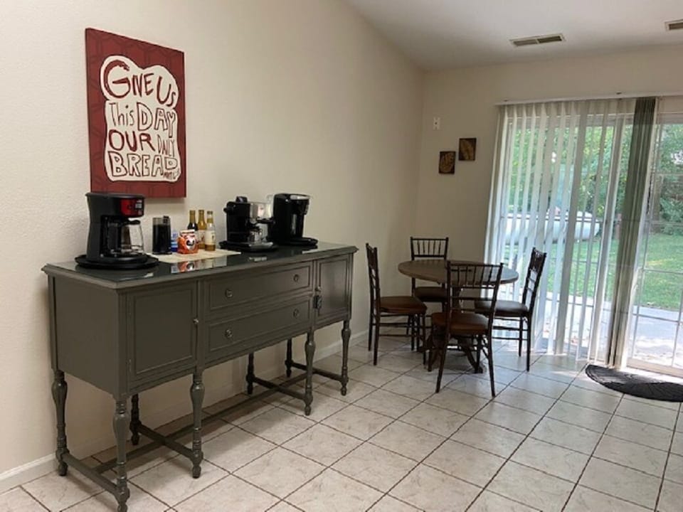 Coffee bar to start your day.  Choose from Mr Coffee, Keurig or Espresso.