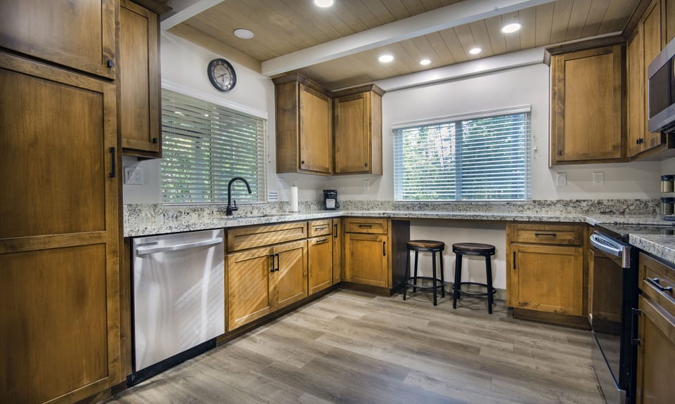 Kitchen with sitting for two