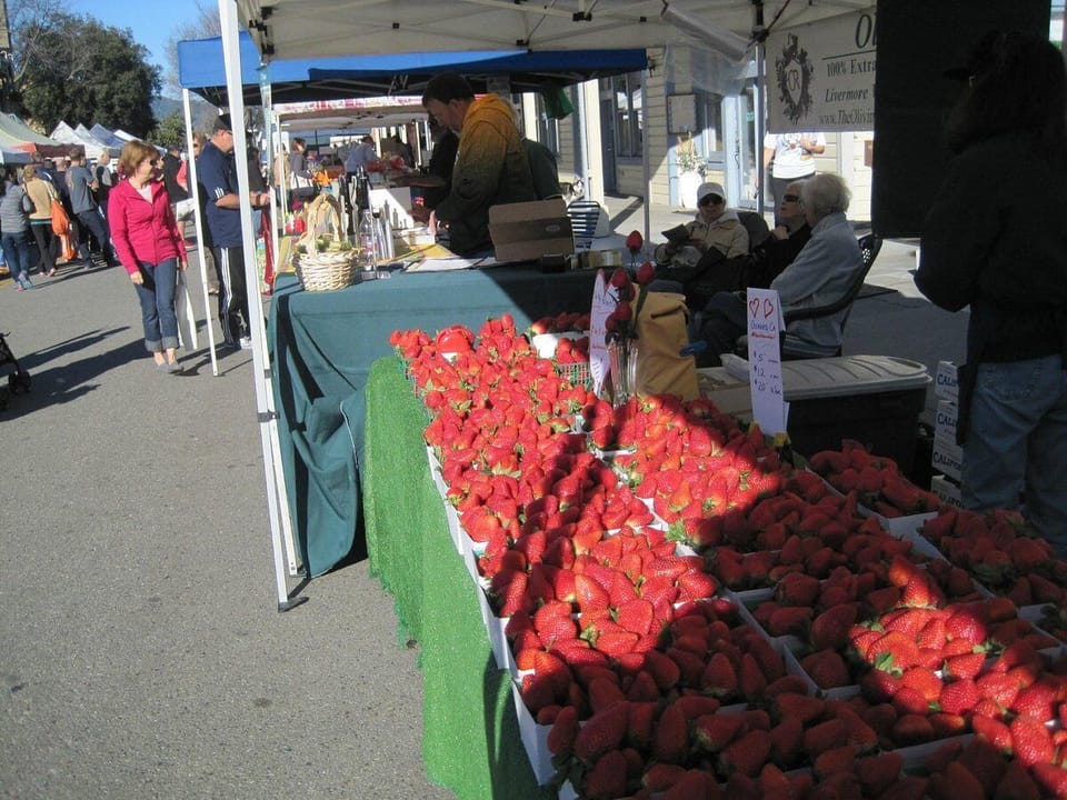 Local farmers markets are hosted weekly
