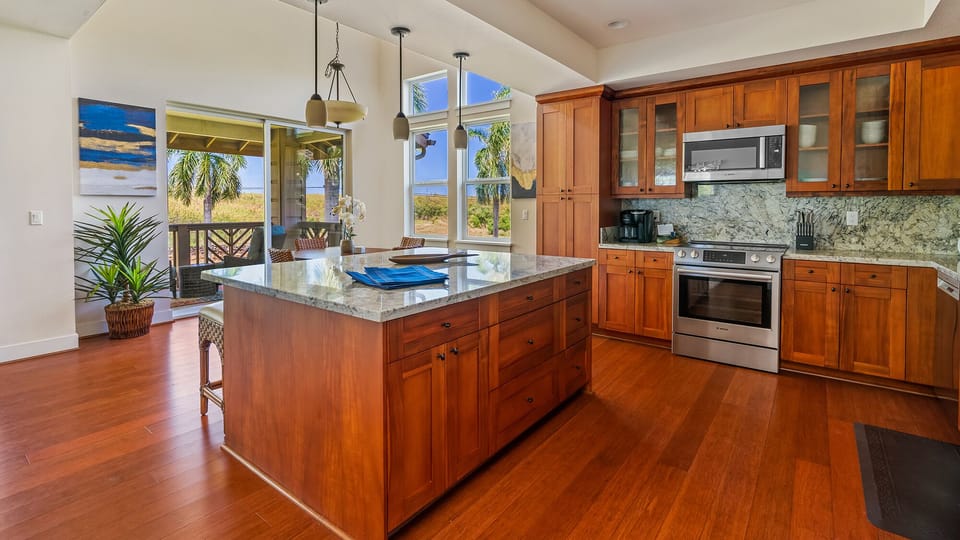 Pili Mai Resort at Poipu #15I - Fully Equipped Kitchen & Breakfast Bar - Parrish Kauai