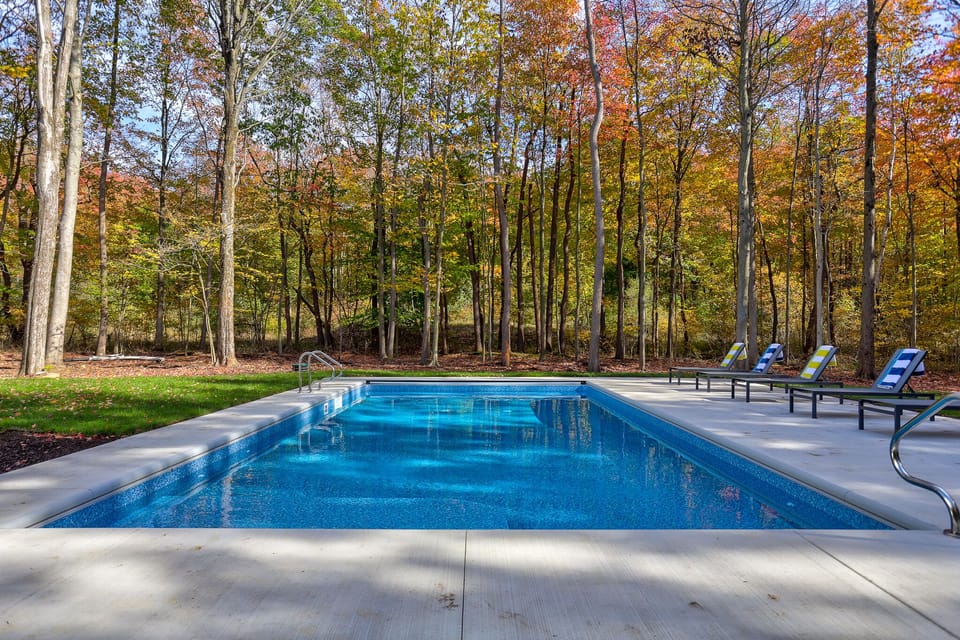 18x36 heated salt water pool (with auto safety cover)