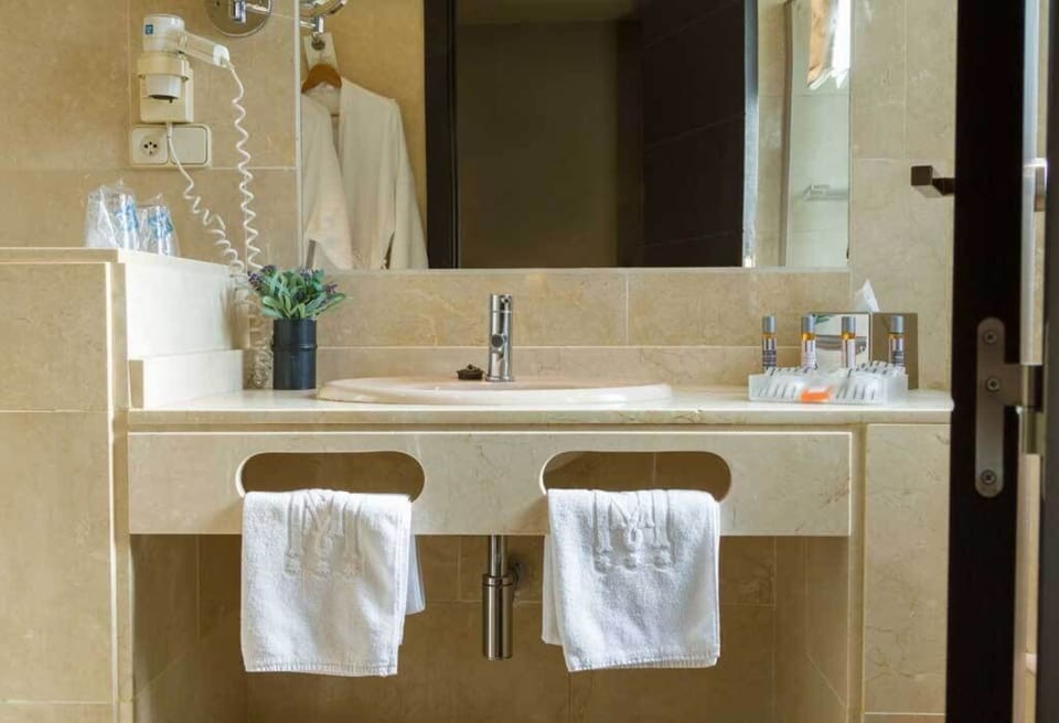 Double Room, 1 Double or 2 Twin Beds, Terrace (Frontal) | Bathroom | Free toiletries, hair dryer, towels, soap