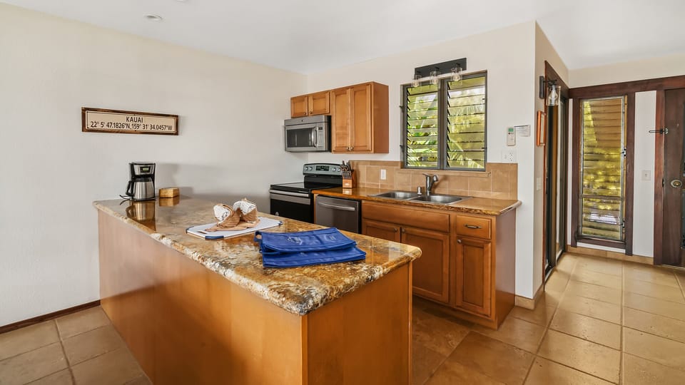 Nihi Kai Villas at Poipu #404 - Fully Equipped Kitchen - Parrish Kauai