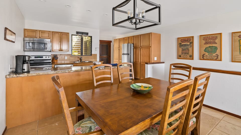 Nihi Kai Villas at Poipu #404 - Dining Room & Kitchen - Parrish Kauai