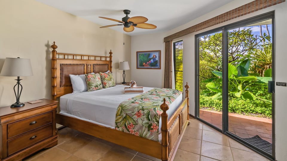 Nihi Kai Villas at Poipu #404 - Master Bedroom Suite & Lanai - Parrish Kauai