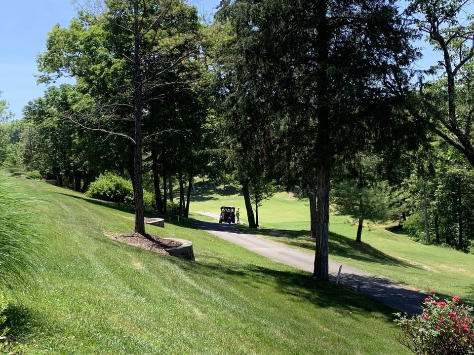  View of 13th hole at Ledgestone golf course. This is right behind the condo. 