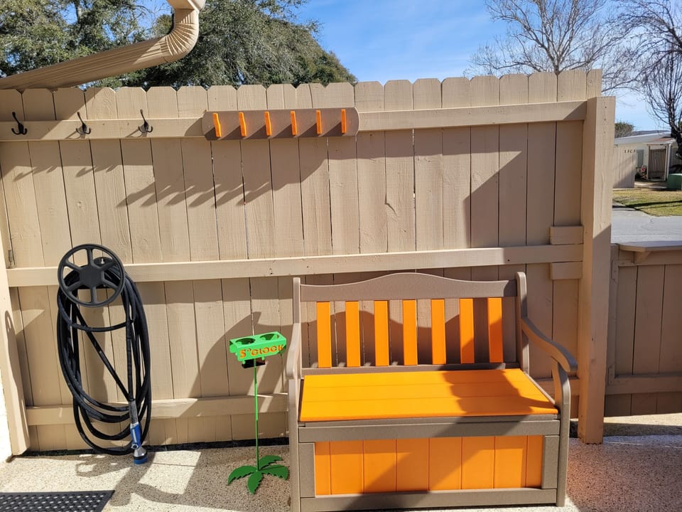 Composite Patio Garden Bench 
