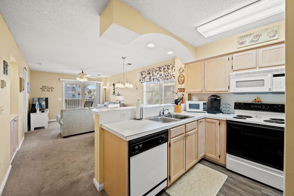 The open floor plan is perfect for entertaining.