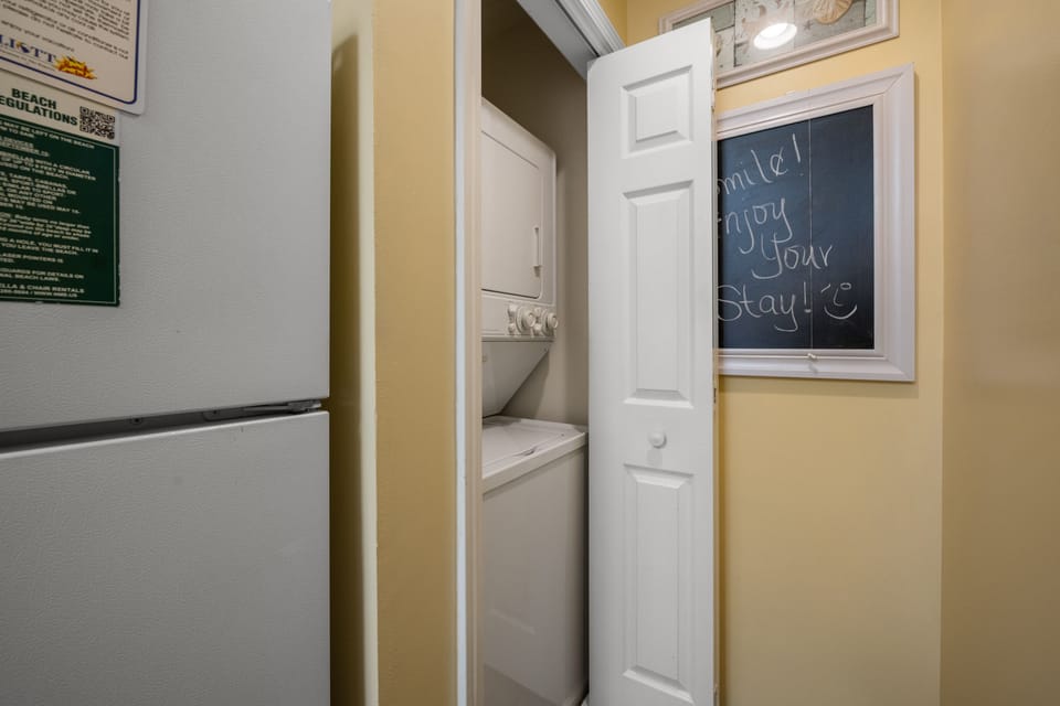 Never underestimate the convenience of a washer & dryer in your unit.