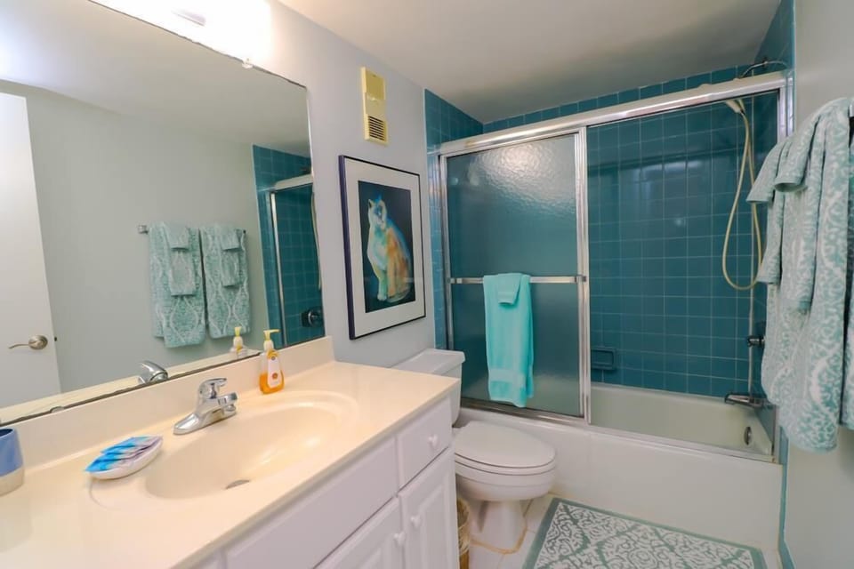 St. Augustine Ocean Front Rentals Guest Bathroom