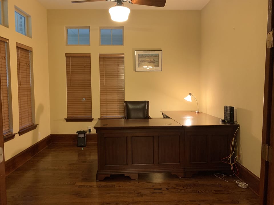 Quiet, private office with high-speed wifi for any last minute work need