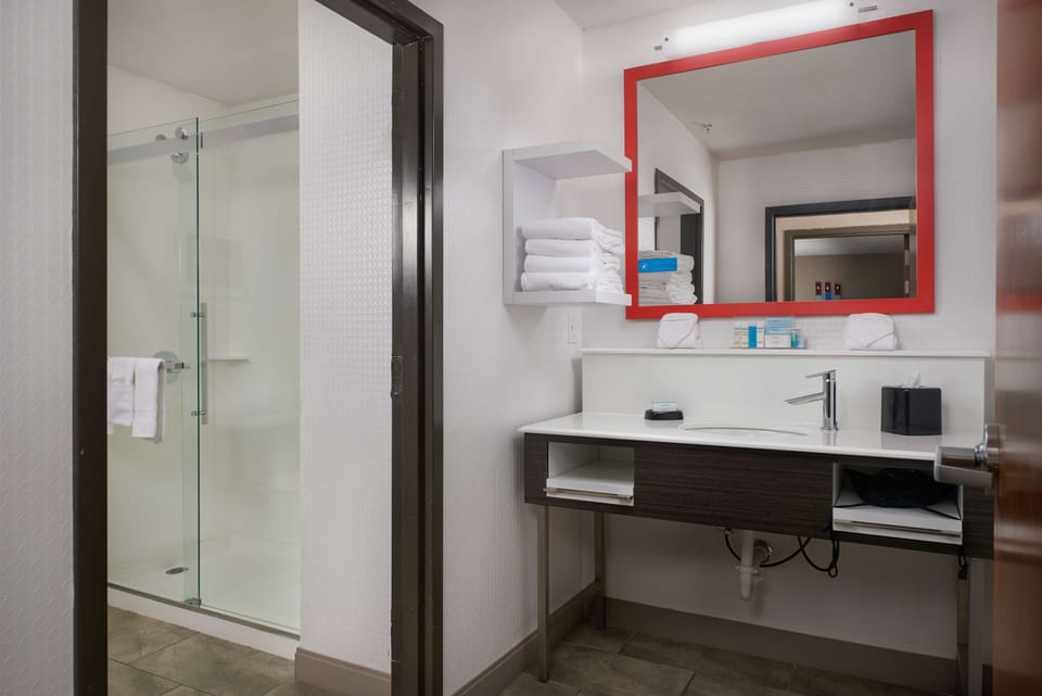 Suite, 1 King Bed, Non Smoking | Bathroom shower