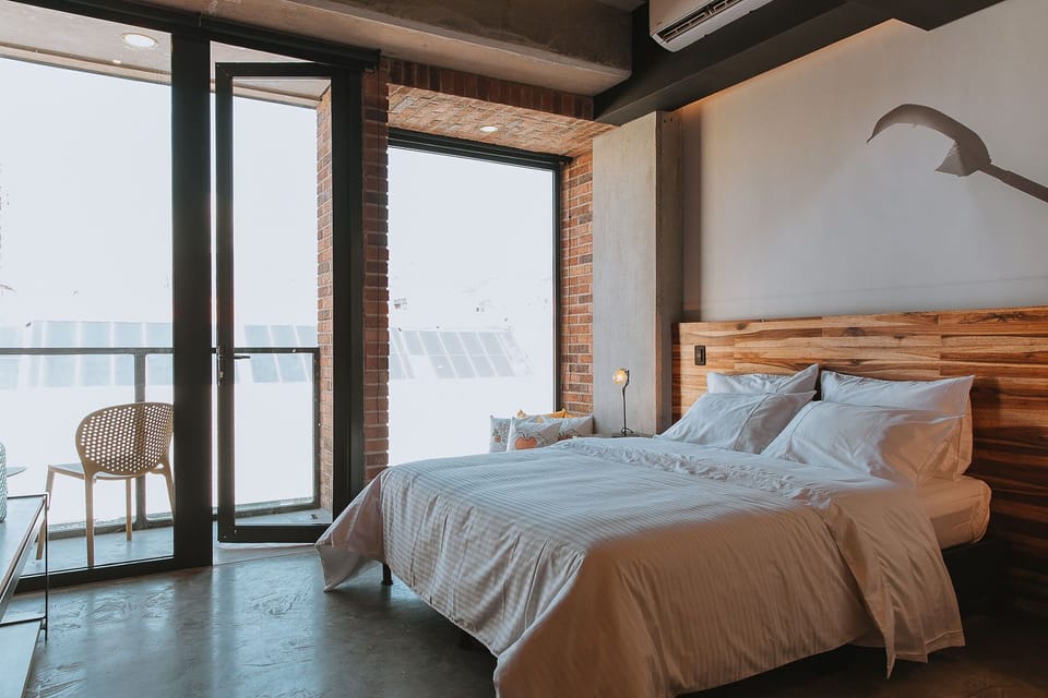 Studio with balcony