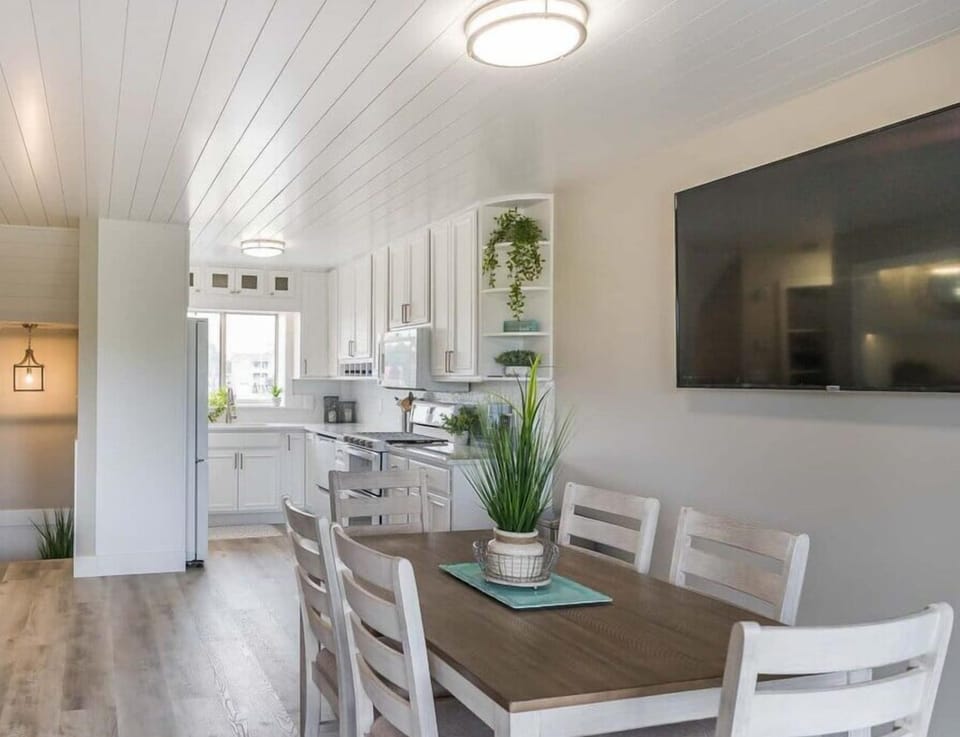 Dining area and kitchen