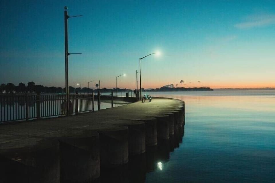 Take a walk on the pier or bring your pole and drop a line. 