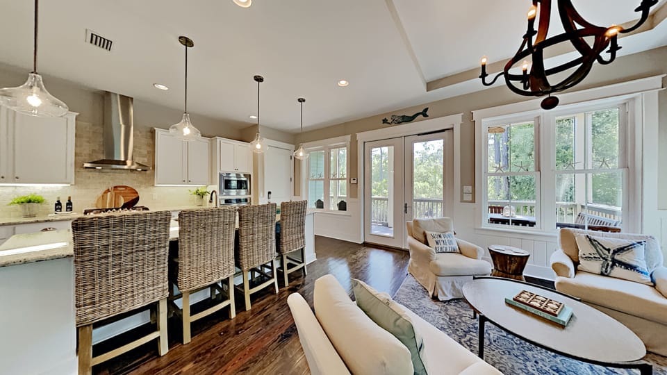 The Gourmet Designed Kitchen is truly the heart of the home, and in the center of everything.
