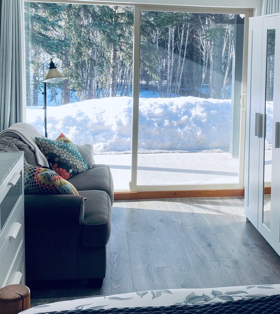 Winter view from master bedroom