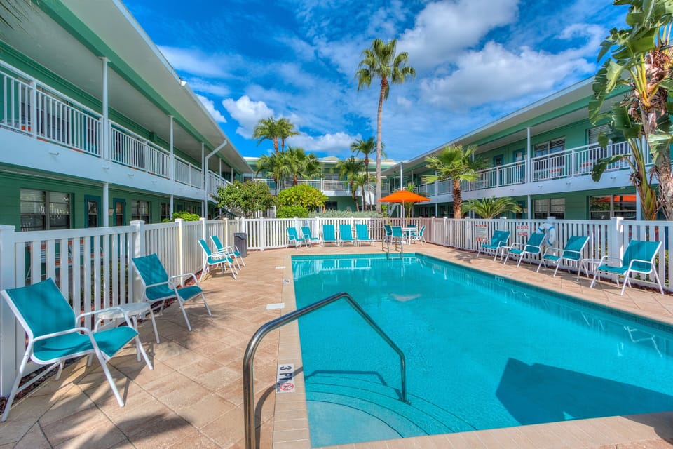 Immerse yourself in the laid-back beachfront resort atmosphere of Tropic Terrace Resort providing a true Old Florida experience with unbeatable Gulf views located right on the Treasure Island boardwalk.