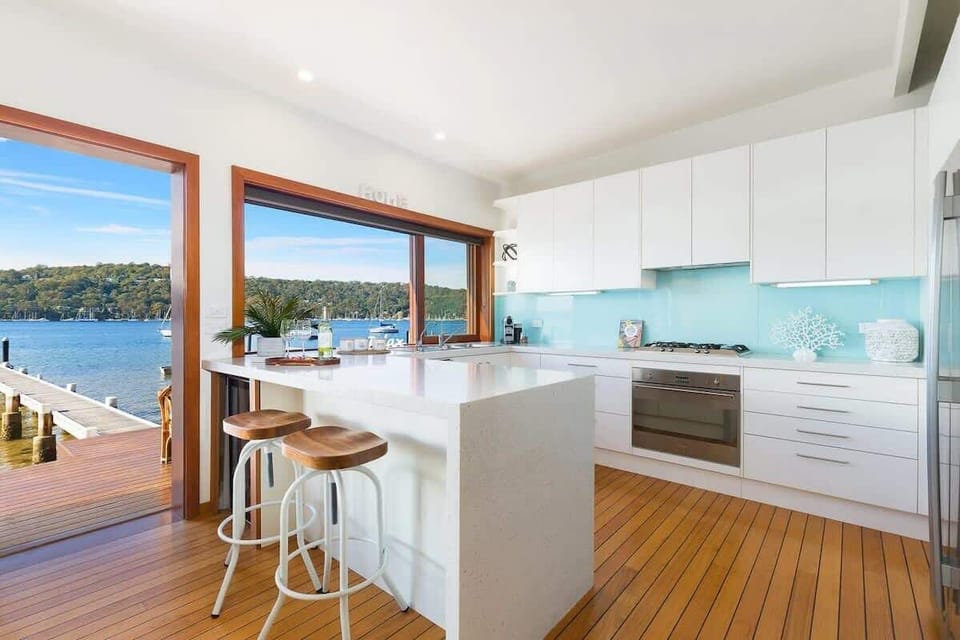 Feel at home with a fully equipped kitchen including dishwasher, oven, large fridge and huge benchtop