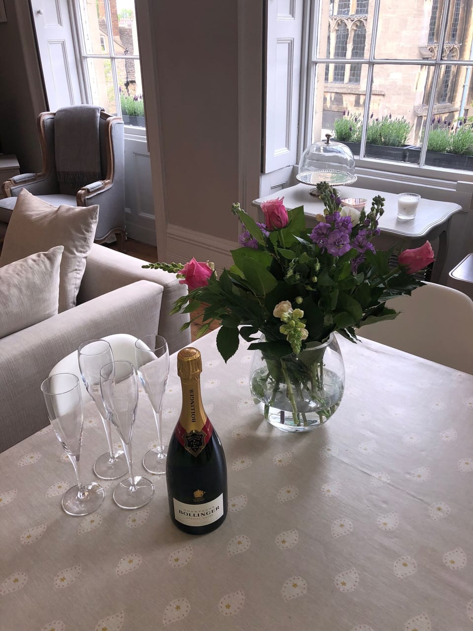 Champagne and bubbly in case you are celebrating a special occasion
