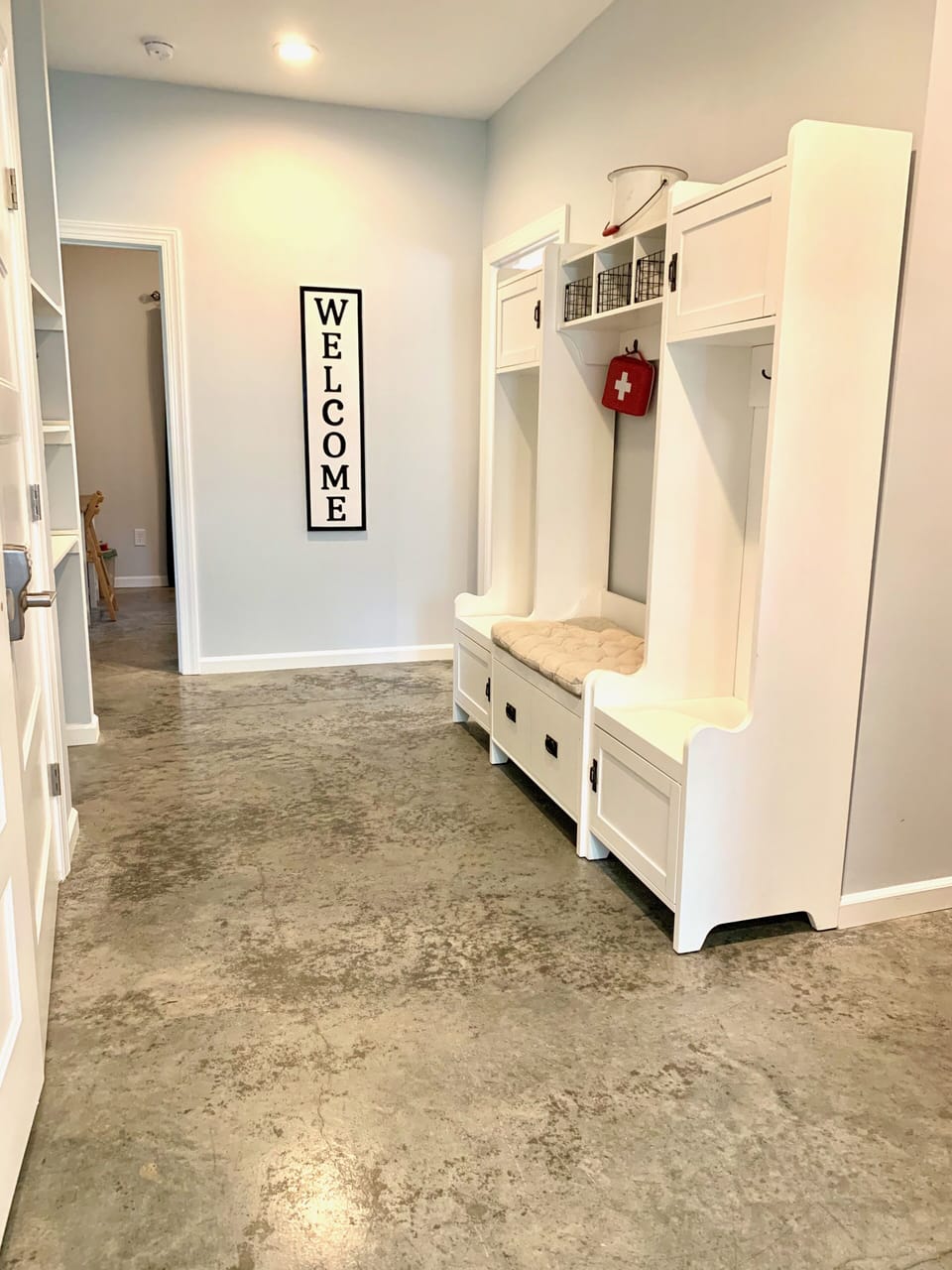 mudroom off rear entry