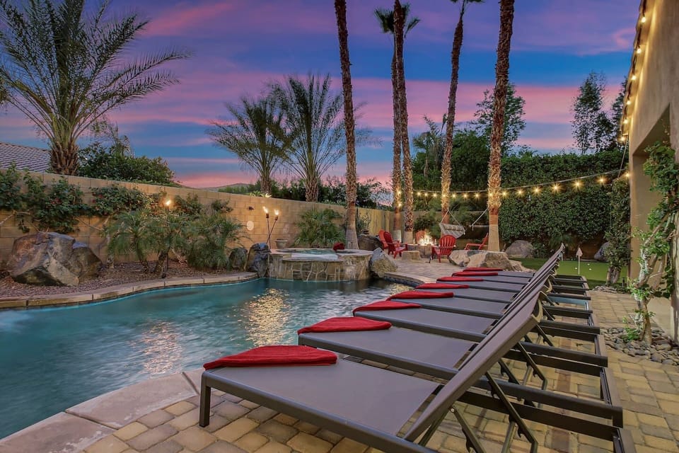 Enjoy spectacular night time views from the patio in all directions!