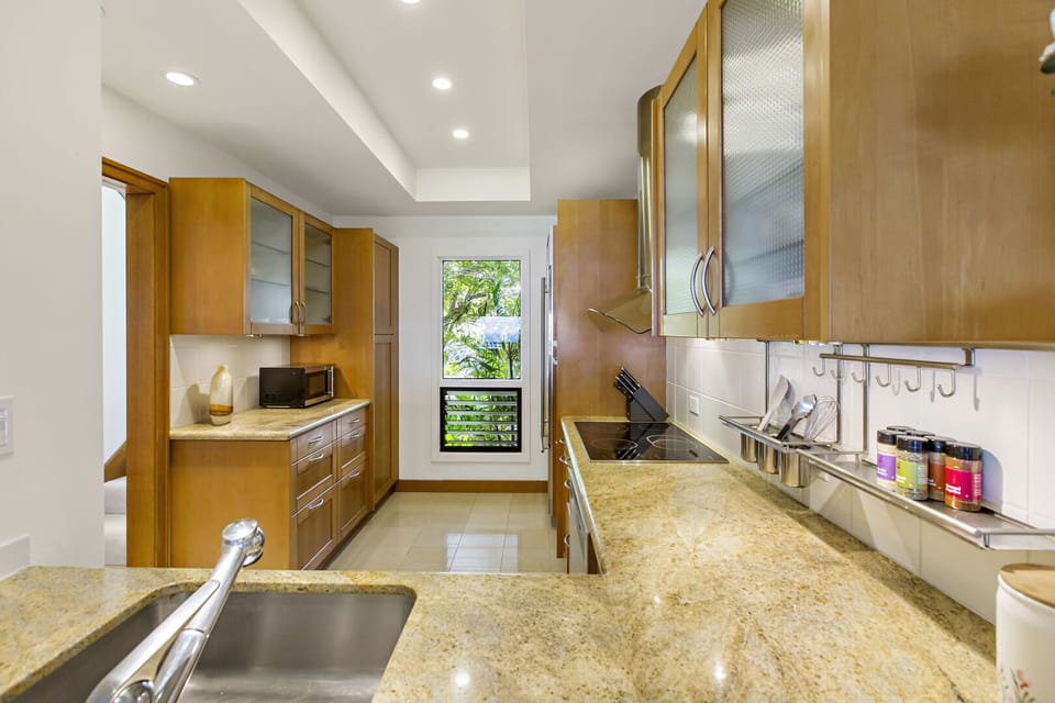 Ample counter space makes meal prepping a breeze