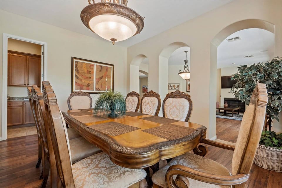 Use the main dining table to set up a snack buffet in the heart of the home for all to enjoy throughout the day