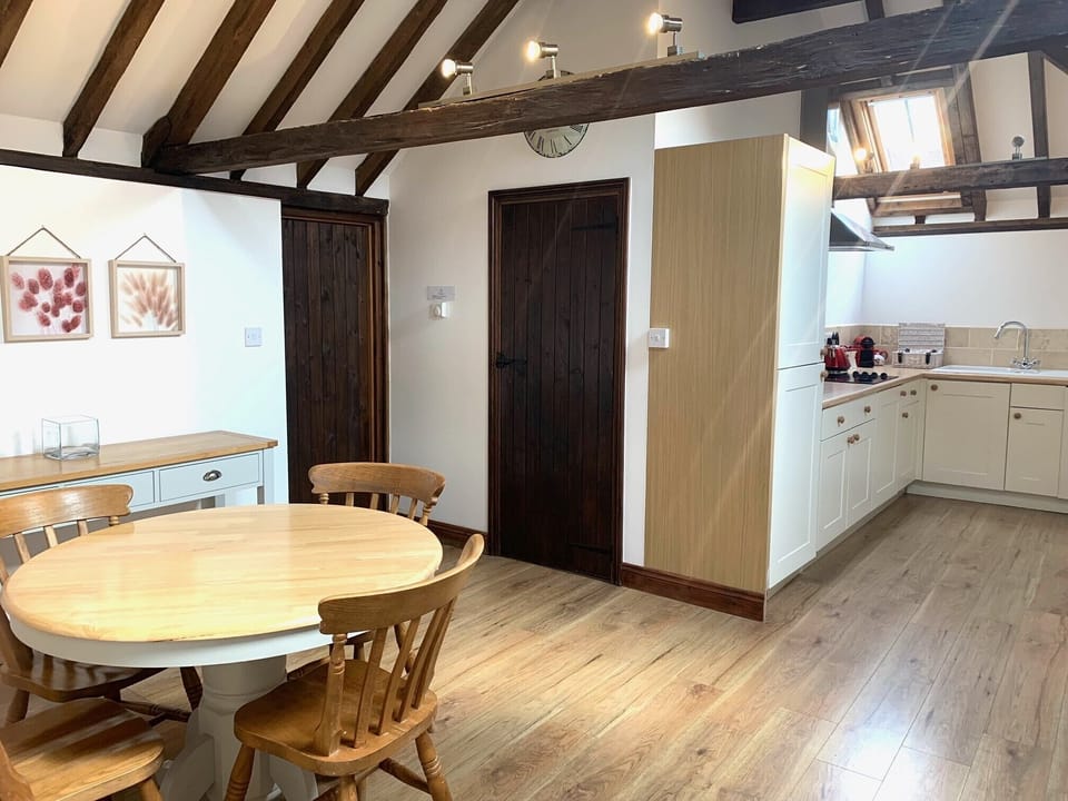 Villa | Private kitchen | Fridge, microwave, oven, stovetop