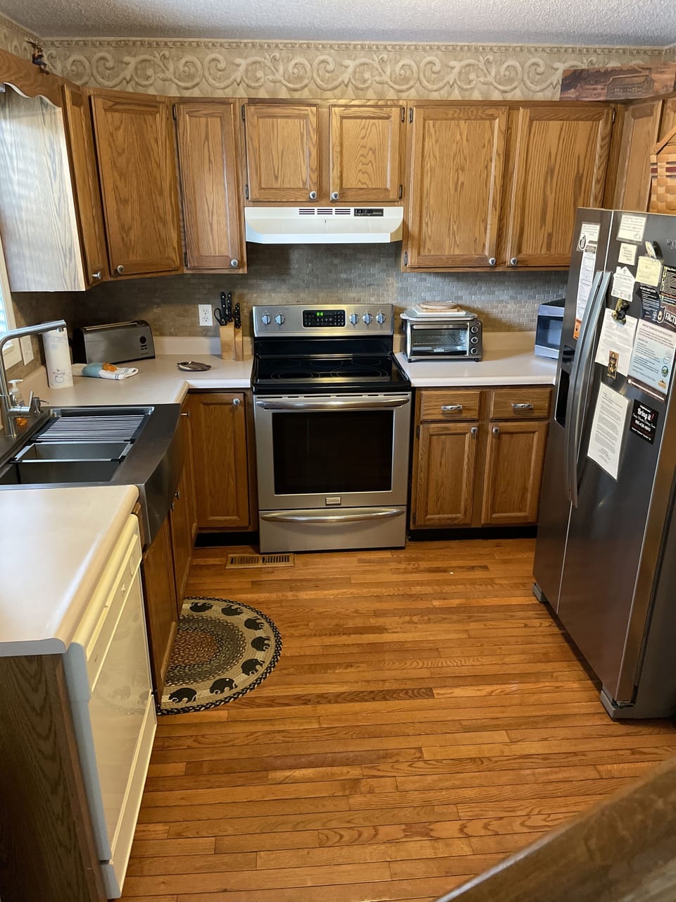 Fully equipped kitchen.  
