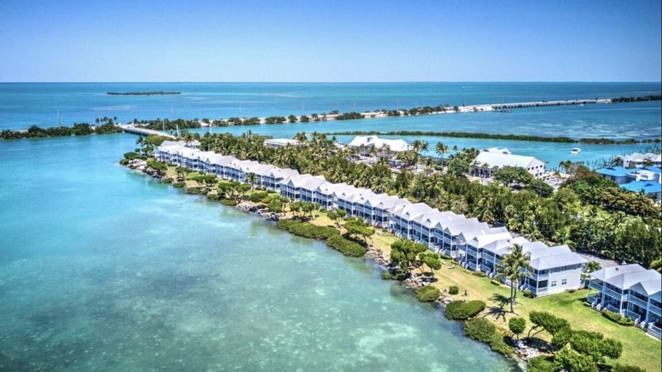 Birdseye view of the sunset village