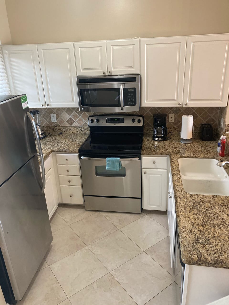 Fully stocked kitchen