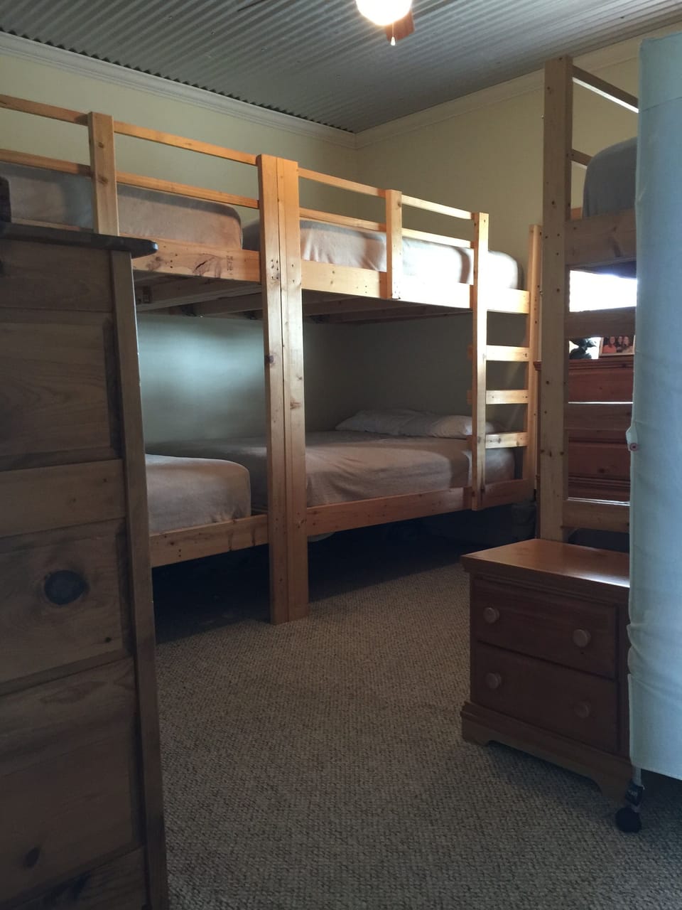 Each bedroom has custom queen bunks with 10' ceilings, this room has 3 sets