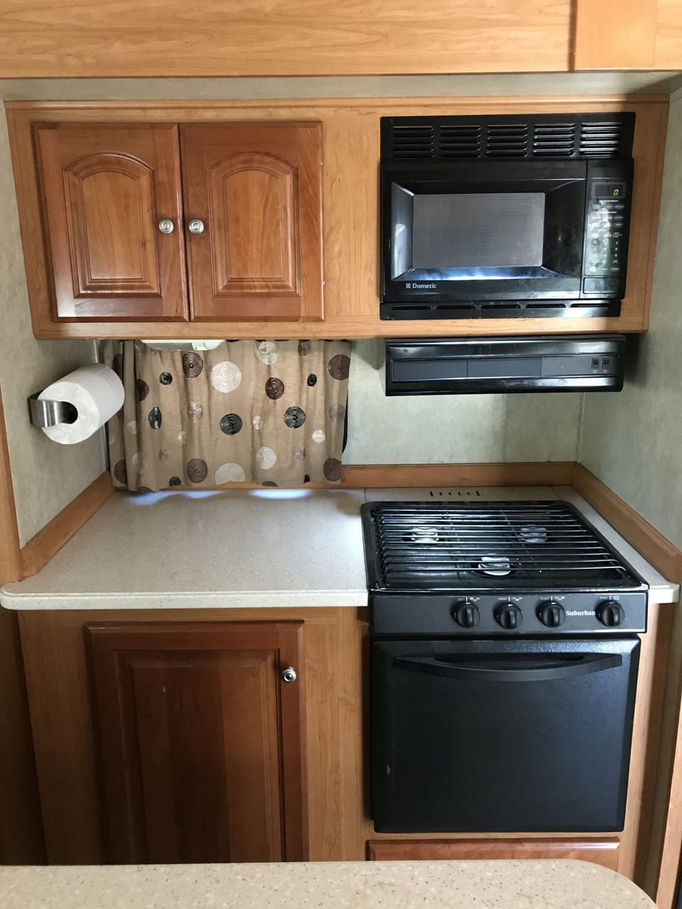 Straight view of Kitchen area.