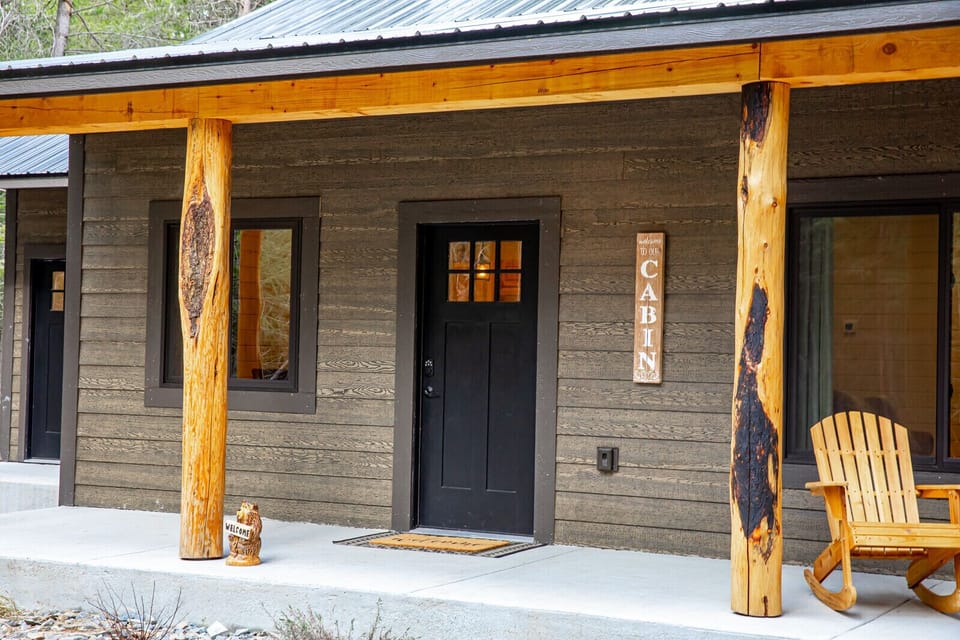Front door with covered porch