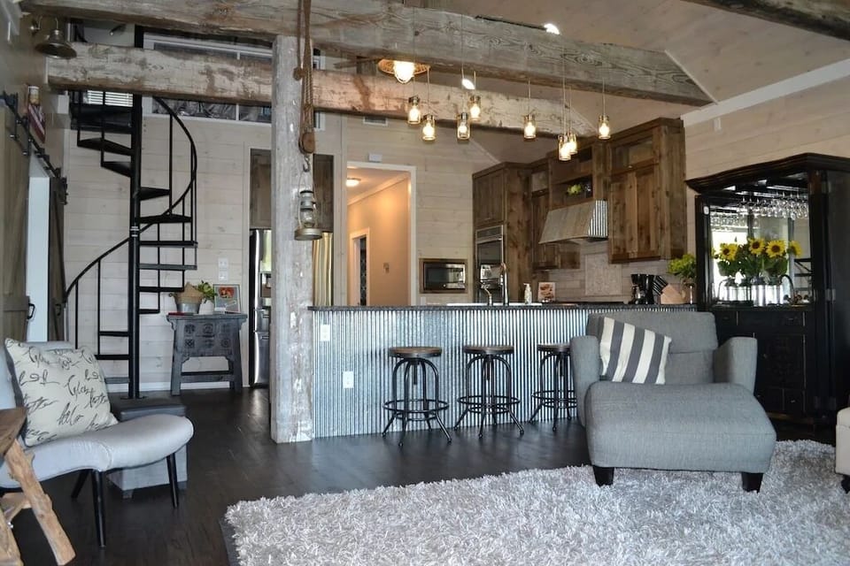 Den to Kitchen View