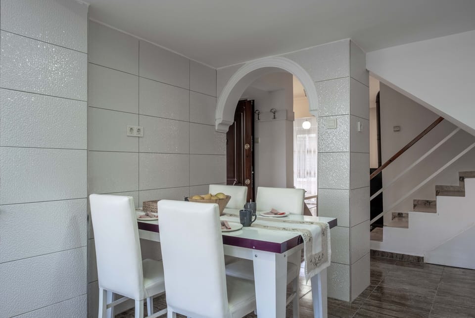 Villa | Private kitchen | Fridge, microwave, oven, stovetop