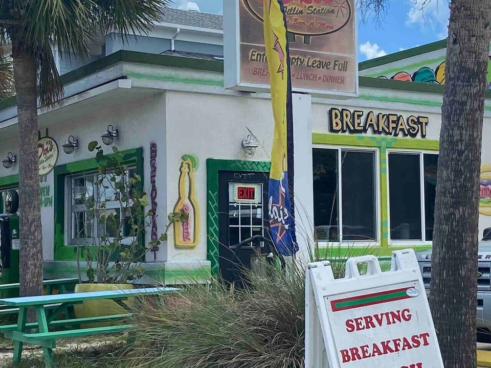 Best breakfast spot 3 blocks away!