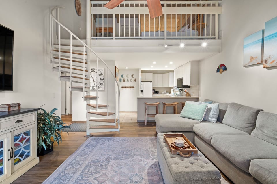 Spiral Staircase Leads to the Loft